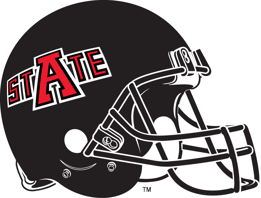 Arkansas State Red Wolves 2008-Pres Helmet Logo vinyl decal